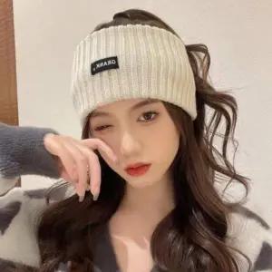 [콩심팥심]클래식 니트 운동 등산 스키 넓은 헤어밴드 두건 러닝