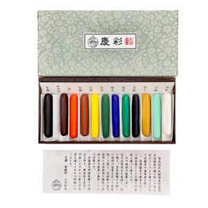 표 봉채 12색 세트 민화물감 동양화 스틱페인트