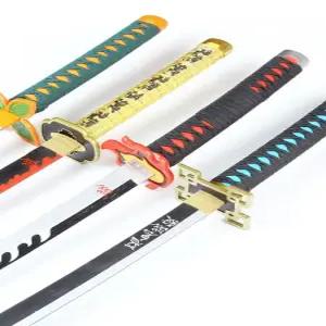 귀멸의칼날 일륜도 코스튬 검 세트 탄지로 시노부 기유 무이치로 코스프레 소품 귀칼 카타나