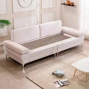 [명품의료기][협탁+전용패드 증정] 온열소파 빅토리아SF 패브릭 홍맥반석 돌소파