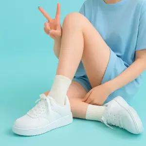 여성키높이운동화 화이트 스니커즈 데일리 스탠딩화 굽높은신발 워킹화 러닝화 조깅화 헬스화 여름 커플