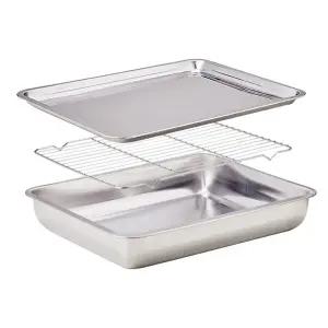 밧드 3종 세트 특대 바트 사각트레이 거름망업소용스텐 용튀김 용돈까스 스텐 튀김 채반 까스 받침 기름