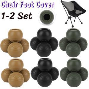 헬리녹스 의자용 1-2세트 안정화 고무 볼 피트 의자 다리 팁 볼 캡 충격 흡수 야외 문 체어 풋 커버