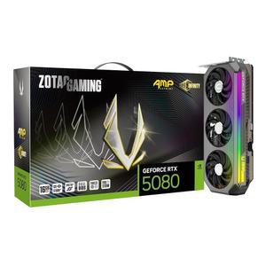 ZOTAC 게이밍 지포스 RTX 5080 AMP 익스트림 인피니티 DLSS 4 16GB GDDR7 256비트 30Gbps PCIE 5.0 그래픽 카드, 아이스스톰 3.0 어드밴스드