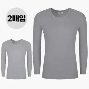 남자 내복상의 내의상의 웃도리 40수 순면 양면 겨울용 2매 아빠선물