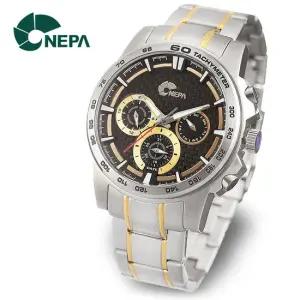 [네파] NEPA 남성 정장 야광 메탈 손목시계 N5024-GOLD
