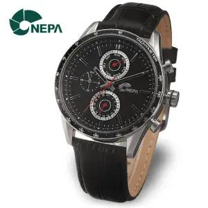[네파] NEPA 남성 정장 가죽 손목시계 N3039-BLACK