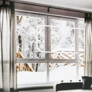 창문바람막이 방풍막 210x125cm 환기 방풍비닐 우풍차단 방한 난방비절약