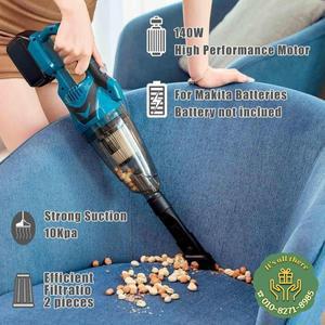 Makita 18V 배터리 핀 용 무선 핸드 진공 청소기 홈 자동차 이중 고전력