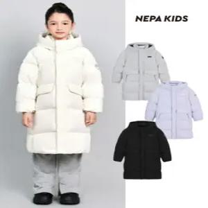 [모다아울렛][네파]키즈 롱패딩 시그니처 덕다운 자켓_GN