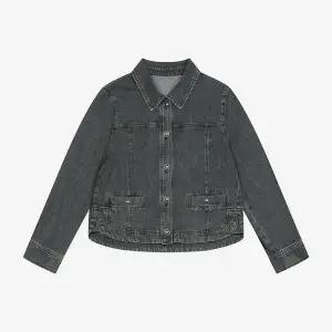 [SI](의정부점)블랙 바이오 워싱 데님 재킷 (SSLJJKH21170) (SSLJJ21170)