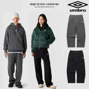 [롯데백화점]엄브로 에센셜 기모 와이드 스트레이트 팬츠 UQ423CFPO3 2종