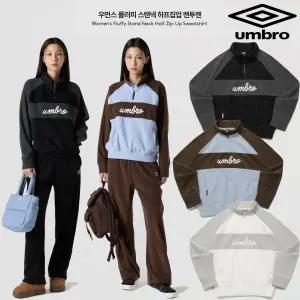 [롯데백화점]엄브로 우먼스 플러피 스탠넥 하프집업 맨투맨 UQ422CFSN1 3종