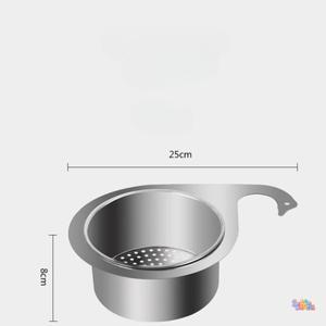 스테인리스 스틸 백조 모양 배수 바구니 주방 싱크대 수도꼭지 건식 및 분리 음식물 쓰레기 필터