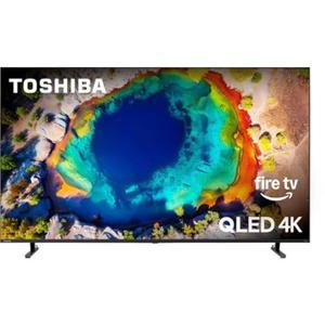 도시바 75인치 클래스 M550 시리즈 QLED 4K UHD 스마트 파이어 TV, 알렉사 음성 리모컨 (75M550NU)