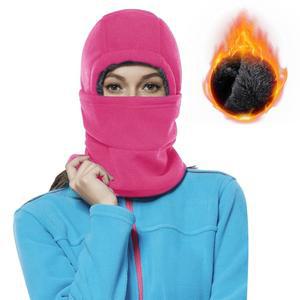 여성용 아치우 스키 마스크, 셰르파 후드 겨울 발라클라바 방풍 스카프 방한 모자 넥 워머