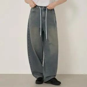 [공구우먼] [제작] [핏보장]릴트 벌룬 밴딩 데님 팬츠 84289 빅사이즈 여성의류