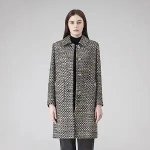 [롯데백화점]캐리스노트 스탠카라 트위드 코트 블랙 CN4WCT902