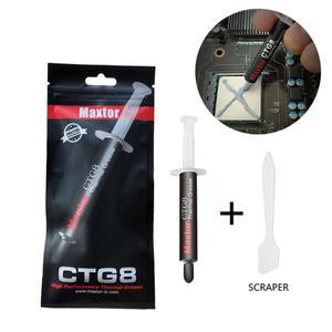 맥스터 미니 소형 서멀 페이스트 CPU 프로세서 실리콘 그리스 GPU 컴퓨터 라디에이터 CTG8 12.8W/mk