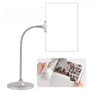 독서 돋보기 확대경 렌즈 스탠드 책 확대기 휴대용 독서대 사각 고화질