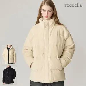 로코엘라 버킨 남녀공용 오버핏 코듀로이 다운 점퍼