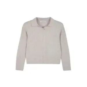 폴햄 polham 여성 케이블조직 슬릿카라 니트PHF4ET2470