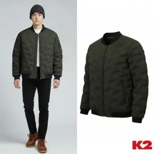 [백화점 출고] K2 패딩 남자 시그니처 매튜 다운 블랙 카키 퀼팅 누빔 항공 잠바 숏 경량 자켓 점퍼
