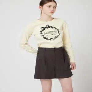 [CC콜렉트] C253PSM021_벨벳 리본 프린트 티