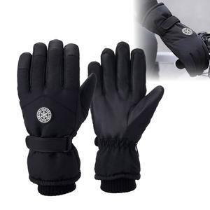 스노우 글러브 여성 및 남성용 보온 스키 장갑, 터치스크린 손가락이 달린 따뜻한 단열 방수 겨울 달리기, 스키, 자전거 타기, 하이킹 야외 작업을 위한 방풍 방한 장갑