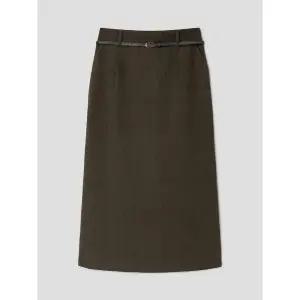 [에잇세컨즈] 벨티드 코듀로이 롱 스커트  카키 (355X27LY7H)