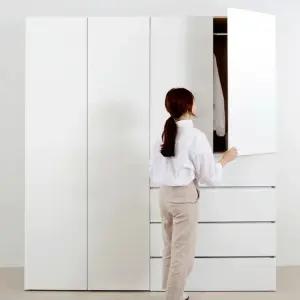 WR8903  앨빈 키큰 옷장 1000  4단서랍형)