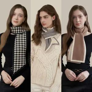 갤러리아 [엘르] 심플 겨울 니트 머플러 목도리 3종 택1