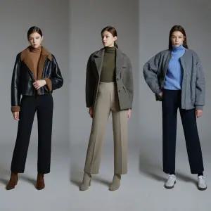 바이유 [1+1+1] 여성 세미와이드 기모 본딩 팬츠 3종세트(SGWW)969340