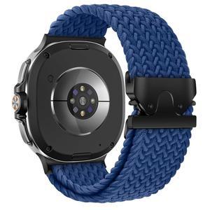 삼성 갤럭시 워치 8 40mm 44mm/ 클래식 46mm와 호환되는 땋은 밴드, 남성용 낙하산 버클 신축성 나일론 스포츠 스트랩 (갤럭시 울트라 제외)