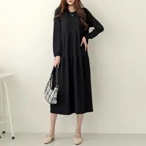 델턴 라운드 캉캉 롱 원피스_BDOG992