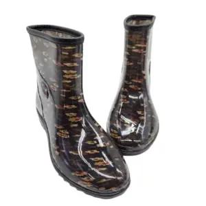 [라일리] Rly 방수장화 밭장화 여자 플라워 단장화 245mm