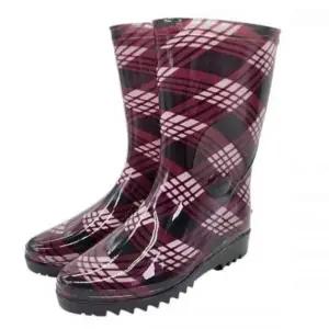 [라일리] Rly 주방장화 농사용장화 여자 체크 반장화 250mm