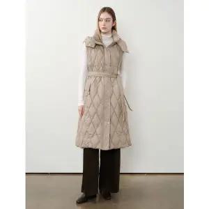 [GGPX]벨티드 퀄팅 베스트 롱 패딩 점퍼 (GPDJJ004D)