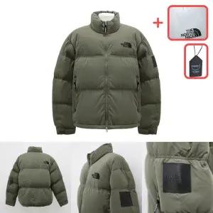 [노스페이스화이트라벨]빈티지 눕시 경량 패딩 다운 자켓 카키 [백화점판/AS가능]