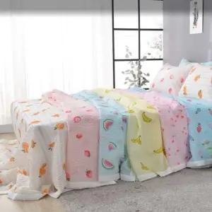 [골드스마일]후루츠 시어서커 냉감 누빔이불 Q 180x215 6컬러
