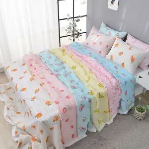 [골드스마일]후루츠 시어서커 냉감 누빔이불 SS 155x200 6컬러