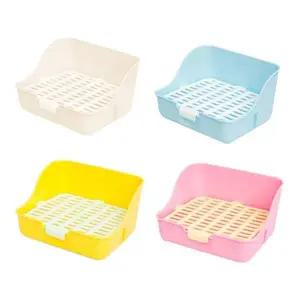 [콩심팥심]사각 토끼 배변판 화장실 대 (랜덤) 플라스틱 배설물