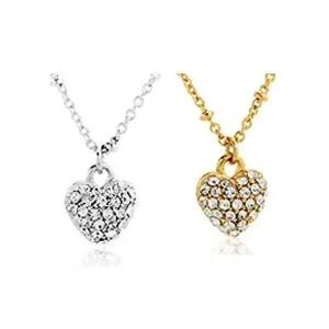 16KGP 큐트 하트 목걸이 (W255804)