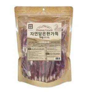 고품질 자연담은 한가득 오리우유스틱 1kg 강아지 애견 간식 (WE5D7B5)