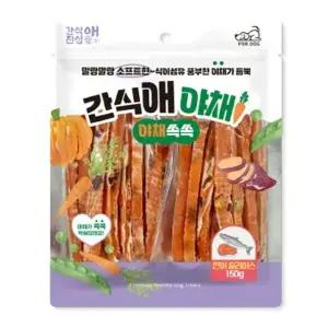 간식애 야채 연어 슬라이스 150g 강아지 소프트 간식 (WE5C4A3)