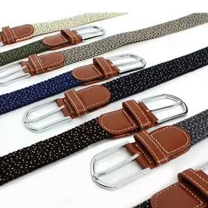 여성 남성 청바지 기본 캐주얼 매쉬 스판 벨트 남성소가죽벨트