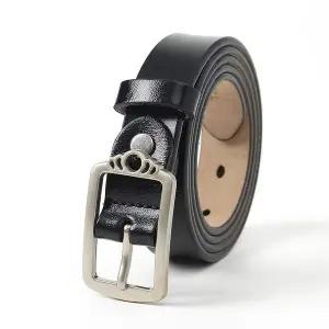 여성 소가죽 벨트 블랙 캐주얼청바지 여자허리띠 여자혁띠
