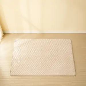 더안 탄소매트 라지킹 극세사 베이지 전기요 좌우 분리난방 EMF 안전난방