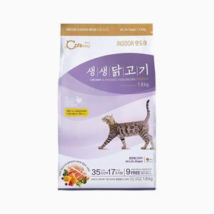 캐츠랑 생생닭고기 인도어, 1.8kg, 1개