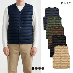 [NIX]남) 나일론 덕다운 80/20 - 라운드 샤이니 경량 베스트 (FNRWCVE102P)